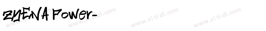 ZYENA Power字体转换